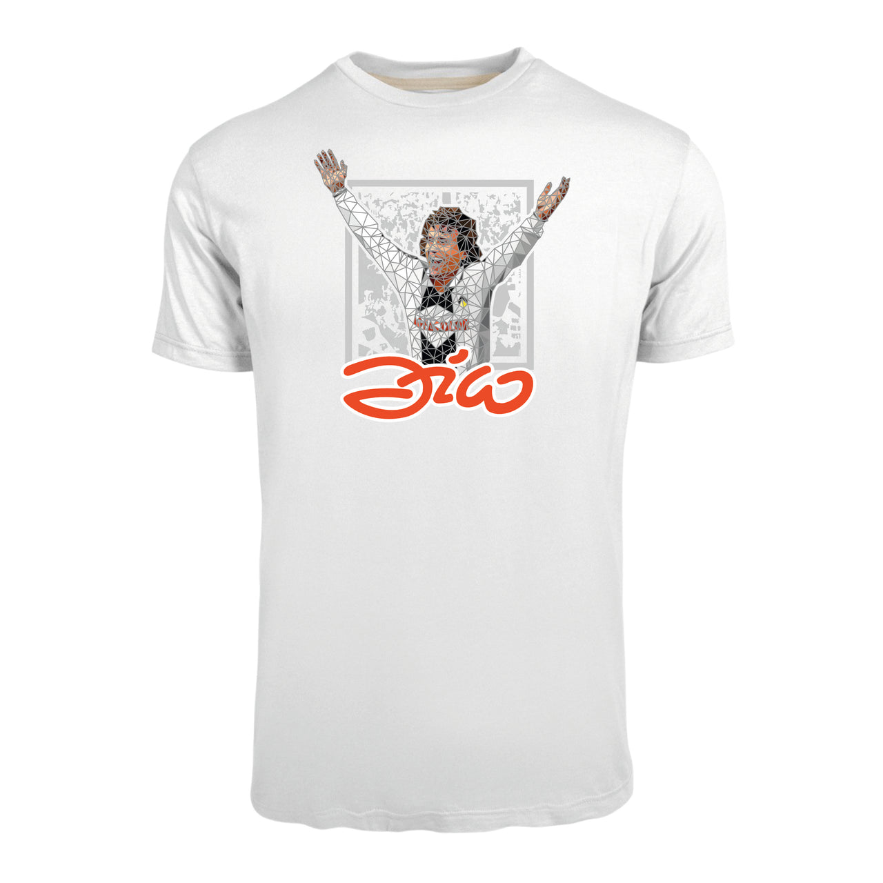 ZICO - t-shirt ADULTO art. "ZICO sotto la CURVA" colore bianco, in cotone