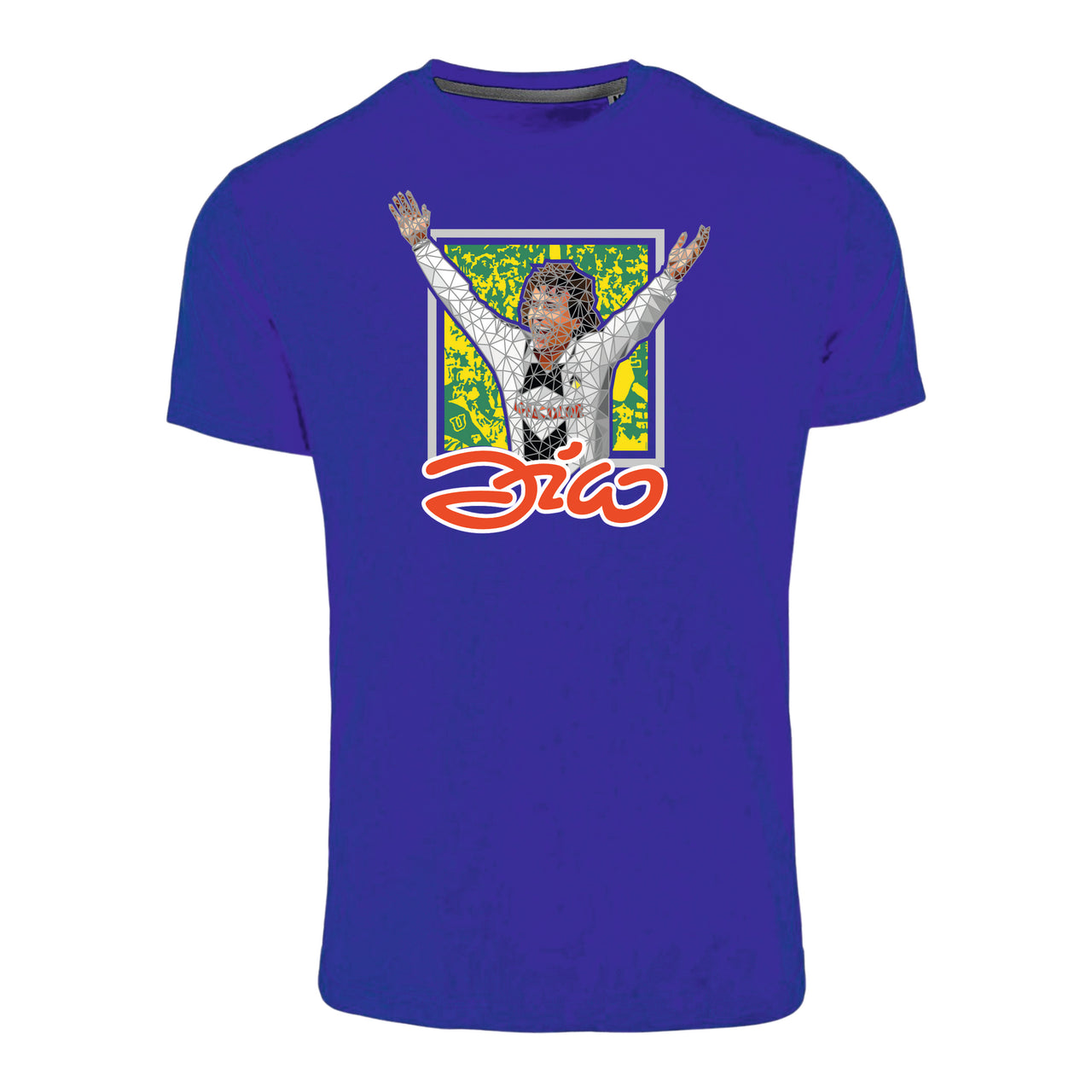 ZICO - t-shirt ADULTO art. "ZICO sotto la CURVA" colore royal, in cotone