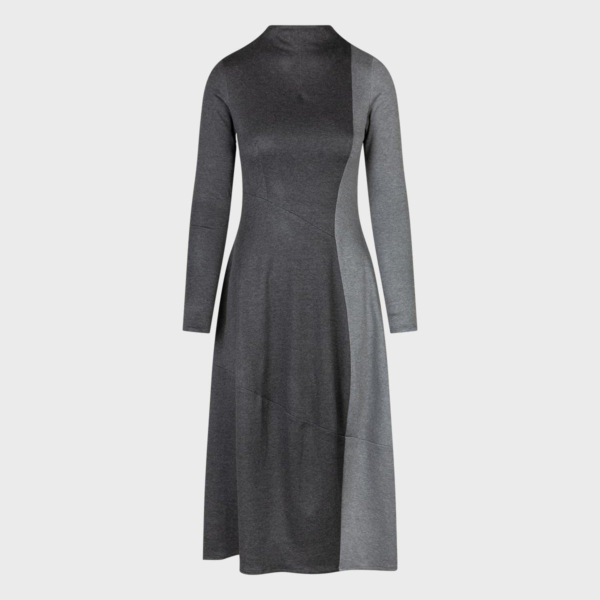 SANDRO FERRONE abito donna lungo S23YBEBERTUZZI BICOLORE GRIGIO inverno 2024