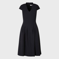 Thumbnail for SANDRO FERRONE abito donna crepe stretch S18YBEAMARGANZABIS NERO inverno 2024