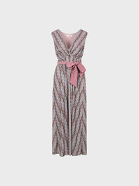 Thumbnail for SANDRO FERRONE abito donna lungo senza maniche S14XBDBOMA ROSA LUREX estate 2024