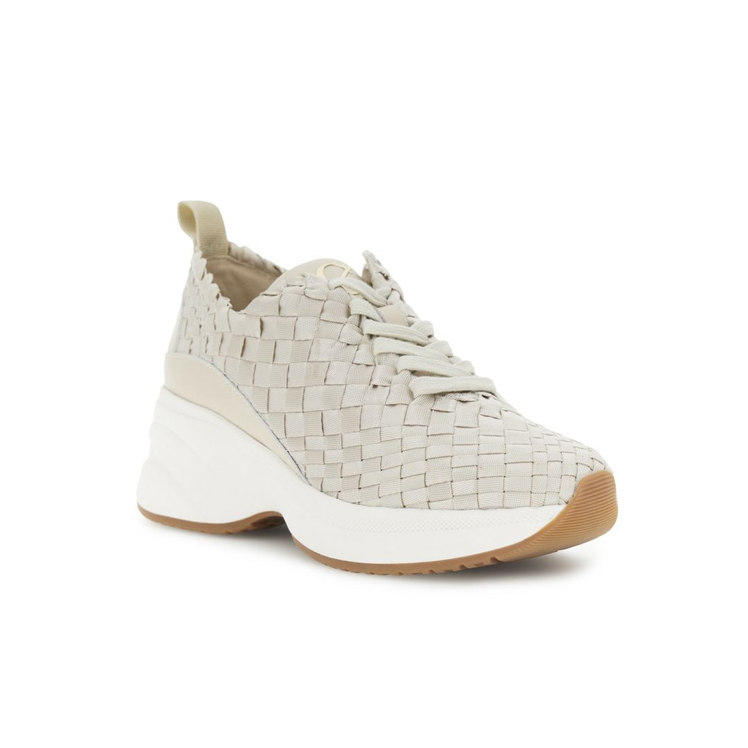 CAFèNOIR scarpe donna sneaker lacci zeppa intreccio C1DH9001 M008 BEIGE estate 2026