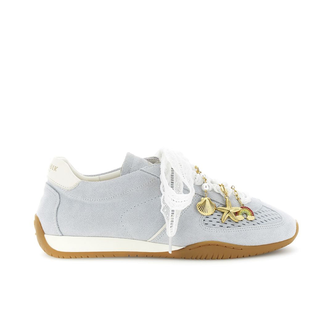 CAFèNOIR scarpe donna sneaker pelle scamosciata charms C1DL6500 B015 CELESTE estate 2026