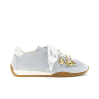 Thumbnail for CAFèNOIR scarpe donna sneaker pelle scamosciata charms C1DL6500 B015 CELESTE estate 2026