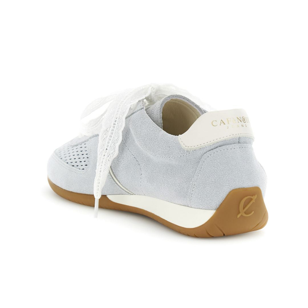 CAFèNOIR scarpe donna sneaker pelle scamosciata charms C1DL6500 B015 CELESTE estate 2026