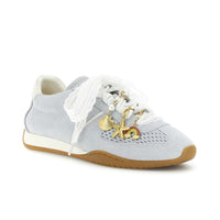 Thumbnail for CAFèNOIR scarpe donna sneaker pelle scamosciata charms C1DL6500 B015 CELESTE estate 2026