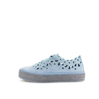 Thumbnail for CAFèNOIR scarpe donna sneaker pelle scamosciata corda pizzo C1DM6060 B003 CELESTE estate 2026