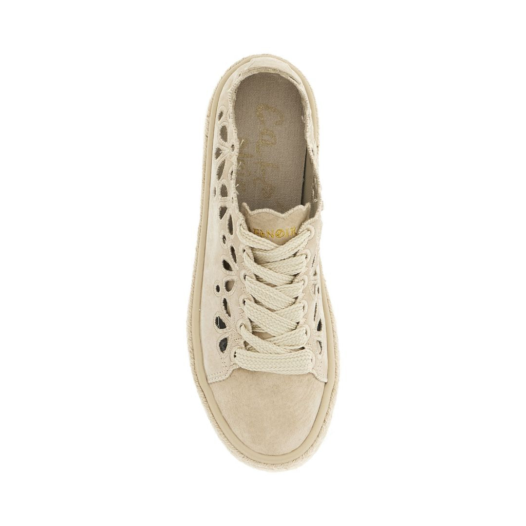 CAFèNOIR scarpe donna sneaker pelle scamosciata corda pizzo C1DM6060 M008 BEIGE estate 2026