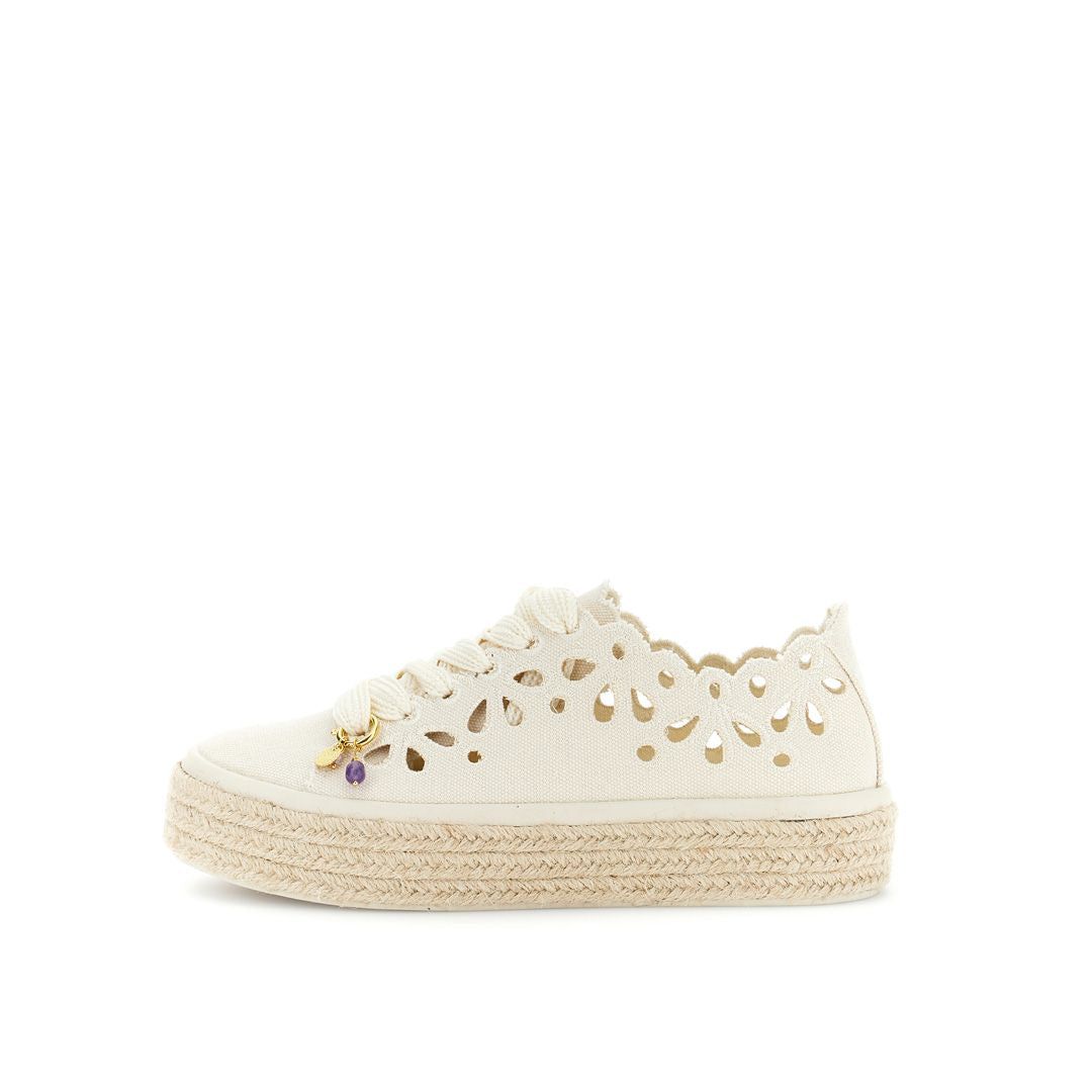 CAFèNOIR scarpe donna sneaker tessuto corda pizzo C1DM9060 M008 BEIGE estate 2026