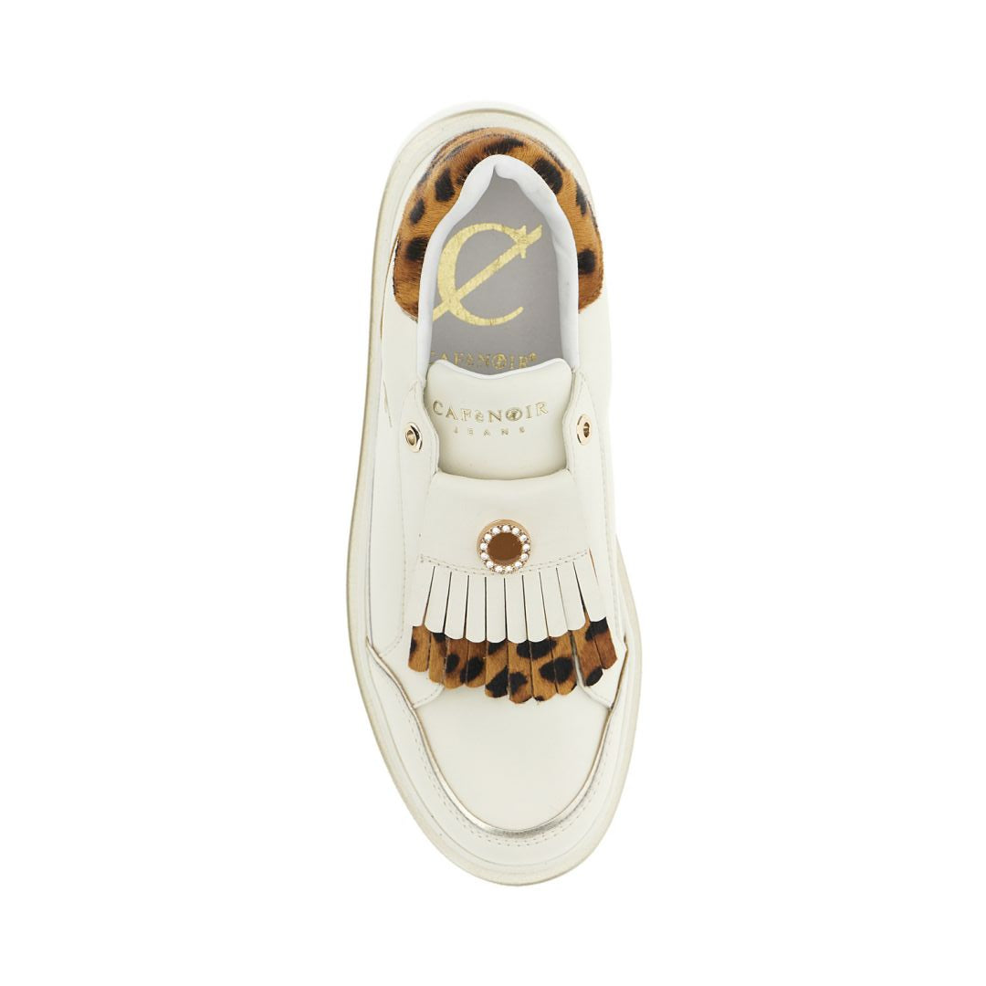 CAFèNOIR scarpe donna sneaker slip on pelle C1DS1007 W093 PANNA CAVALLINO inverno 2025