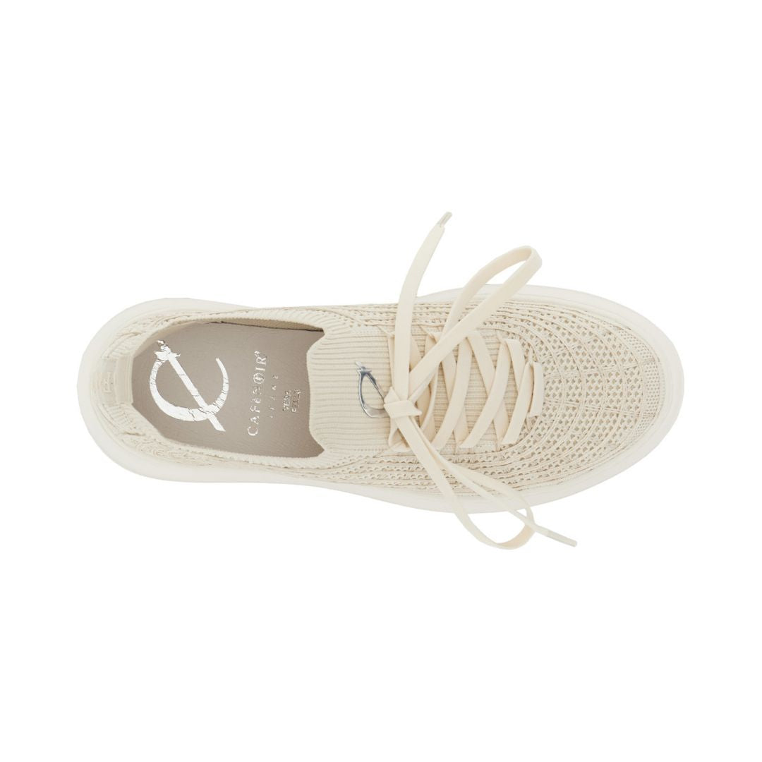 CAFèNOIR scarpe donna sneaker slip on tessuto stretch C1DS9033 W022 PANNA estate 2026