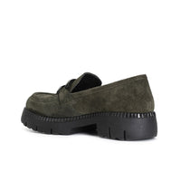 Thumbnail for CAFéNOIR scarpe donna mocassino camoscio morsetto C1EB6061 G001 VERDE inverno 2024
