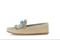 Thumbnail for CAFèNOIR scarpe donna mocassino casual basso pelle scamosciata C1EF6003 M006 BEIGE estate 2026