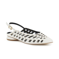 Thumbnail for CAFèNOIR sandali donna slingback tacco basso a punta C1EG4005 W001 PANNA estate 2026