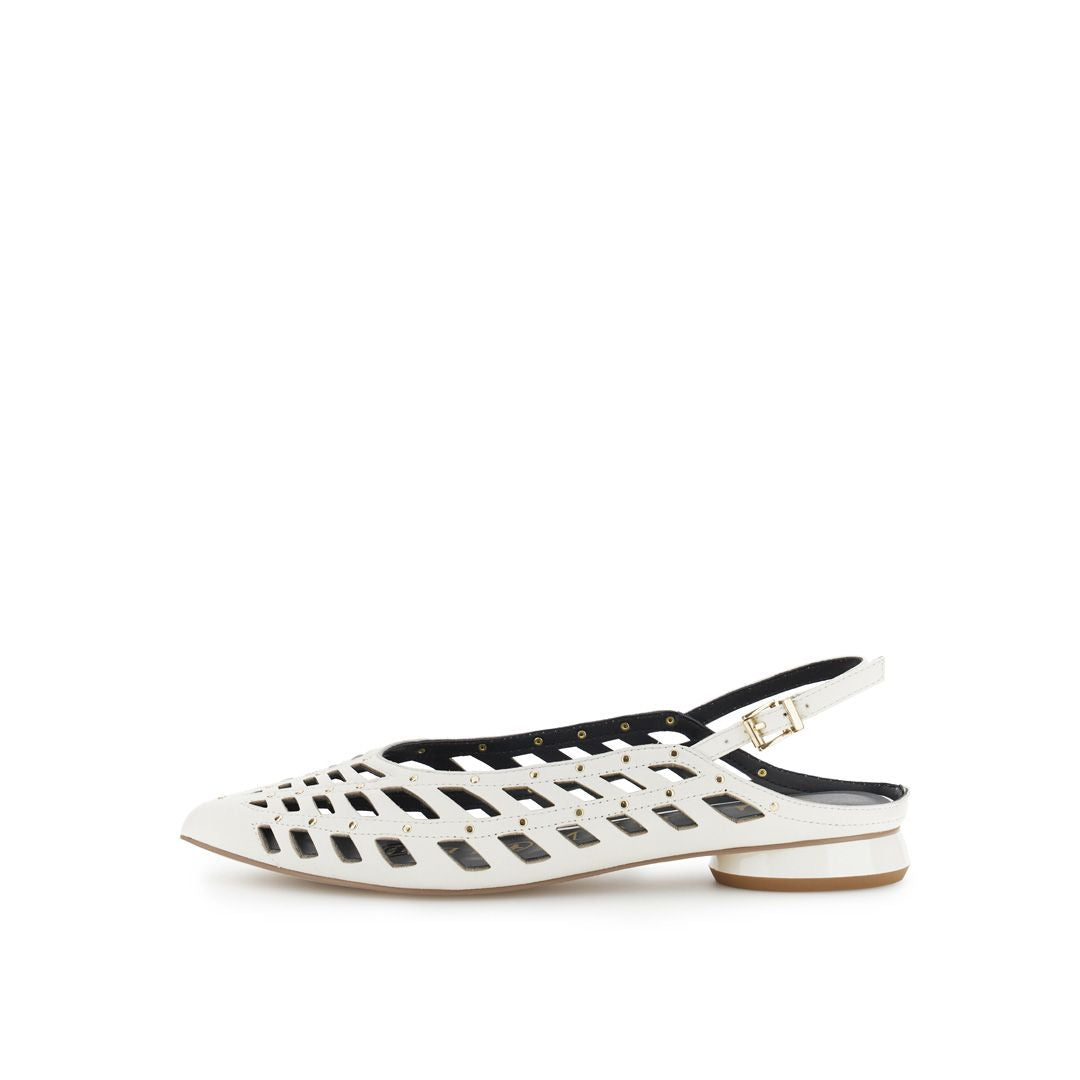 CAFèNOIR sandali donna slingback tacco basso a punta C1EG4005 W001 PANNA estate 2026