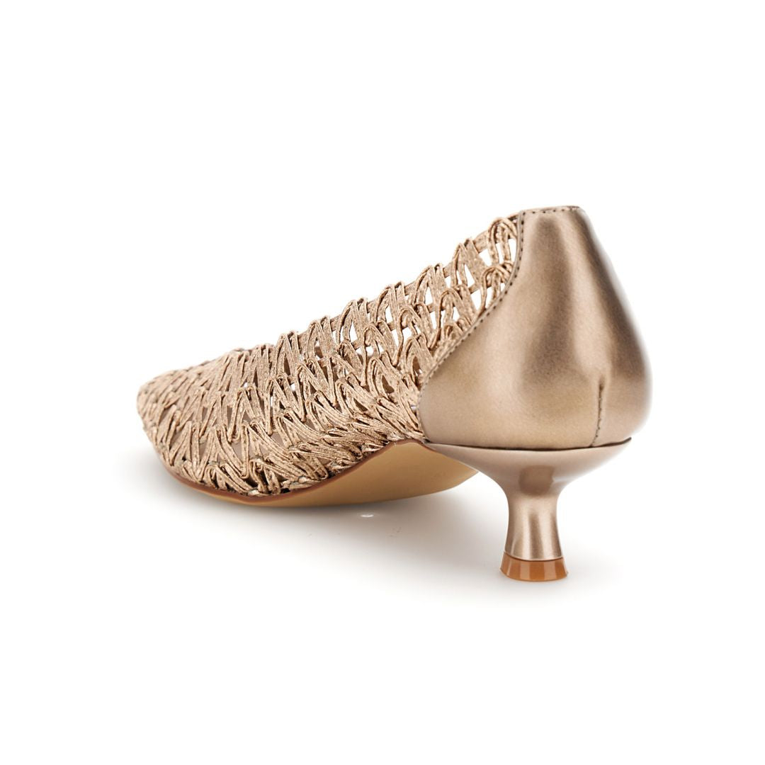 CAFèNOIR scarpe donna décolleté ecopelle traforata punta tacco 45 C1EH9003 L013 BRONZO estate 2026