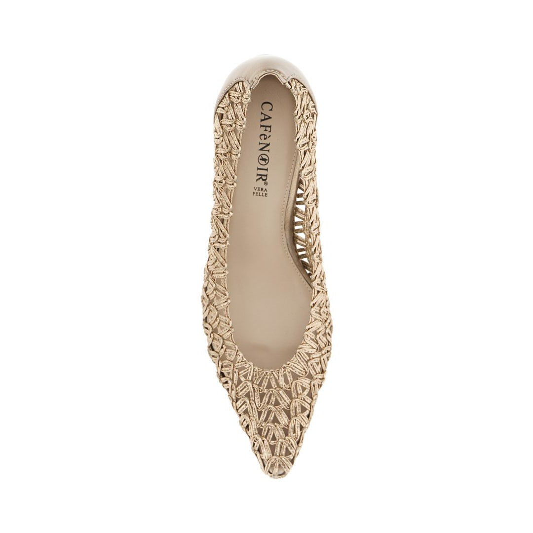 CAFèNOIR scarpe donna décolleté ecopelle traforata punta tacco 45 C1EH9003 L013 BRONZO estate 2026
