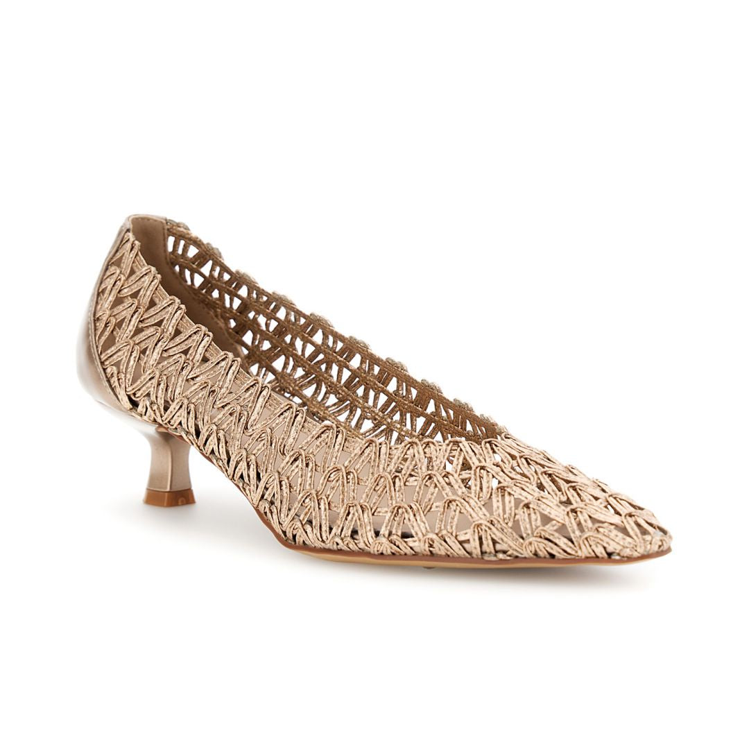 CAFèNOIR scarpe donna décolleté ecopelle traforata punta tacco 45 C1EH9003 L013 BRONZO estate 2026