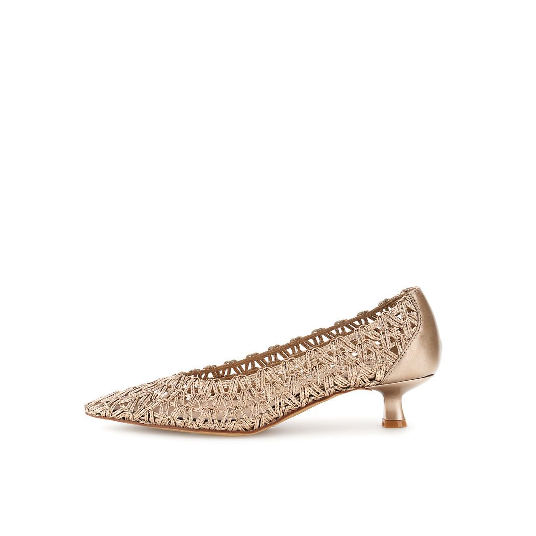 CAFèNOIR scarpe donna décolleté ecopelle traforata punta tacco 45 C1EH9003 L013 BRONZO estate 2026