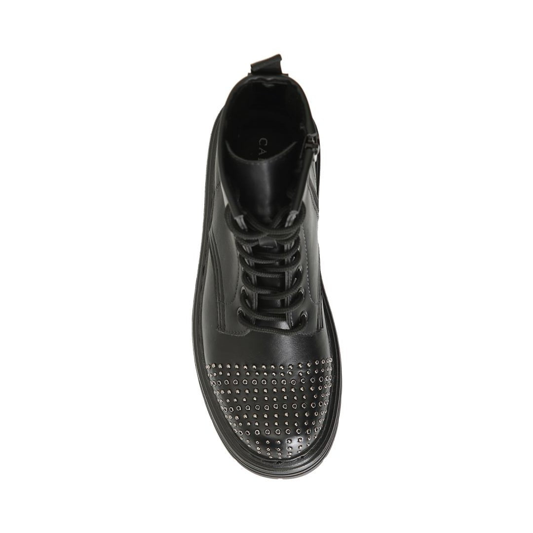 CAFèNOIR stivali anfibio donna tronchetti borchie C1FA9028 N001 NERO inverno 2024