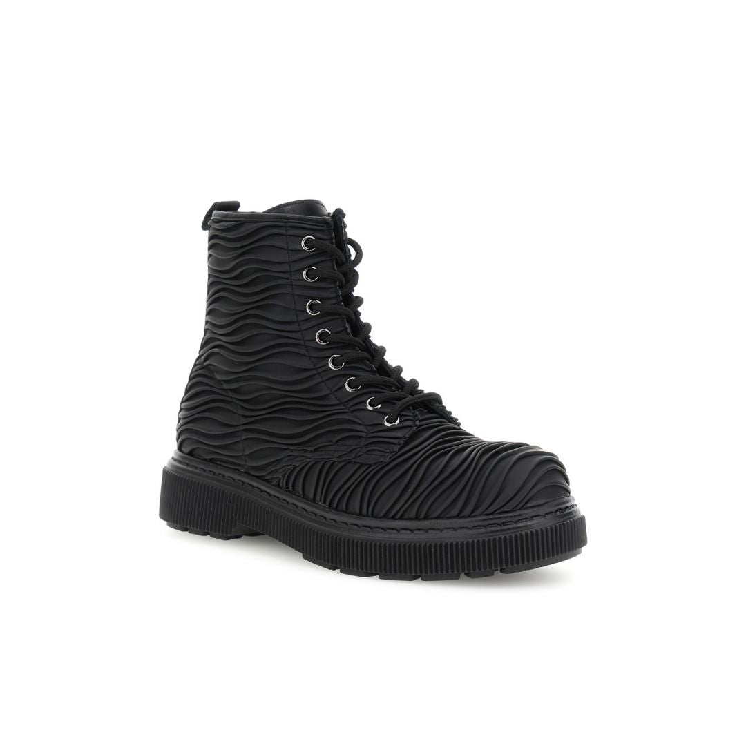 CAFèNOIR stivali anfibio donna tronchetti similpelle cerniera C1FA9500 N001 NERO inverno 2025