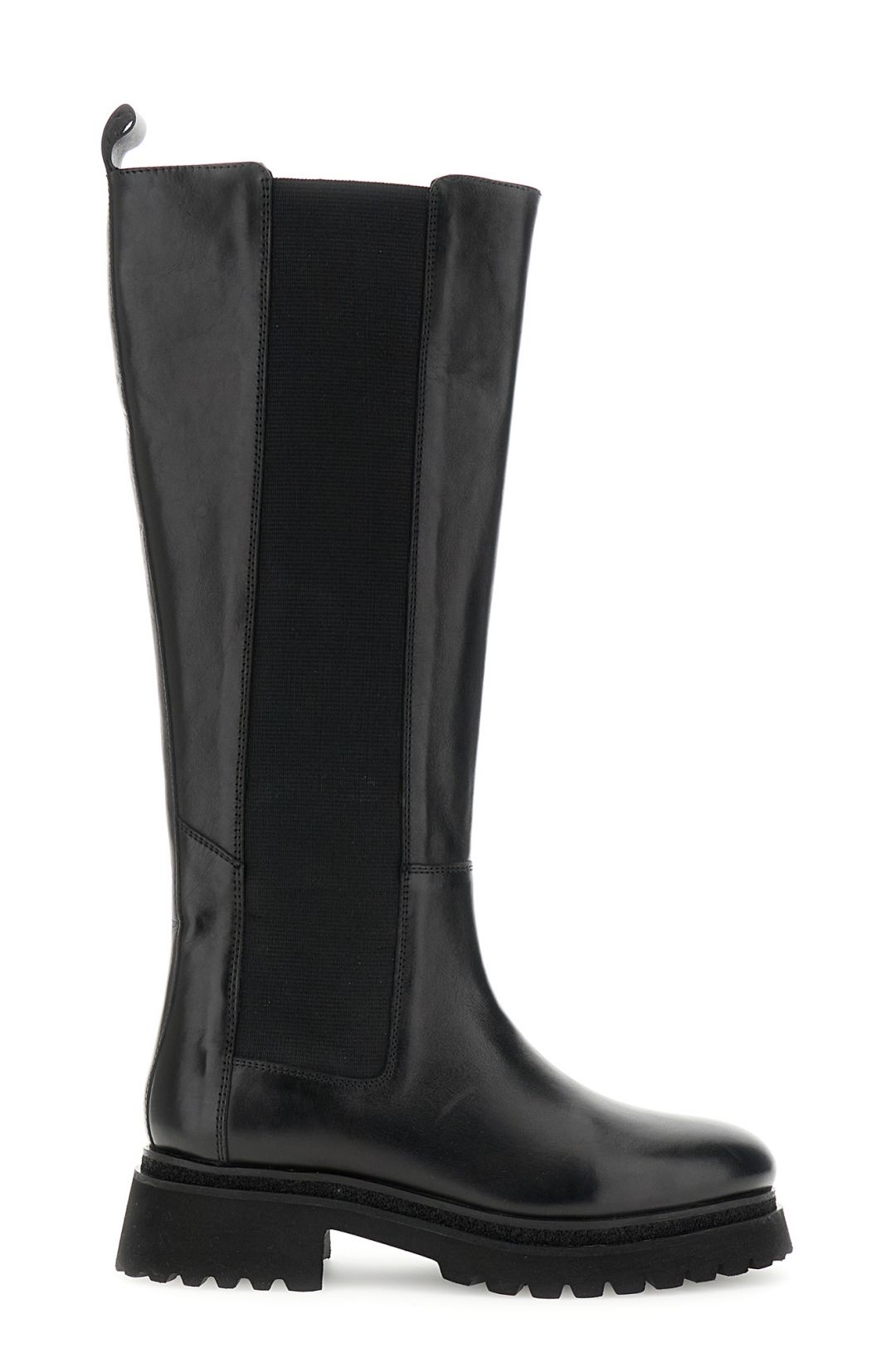 CAFèNOIR stivali alti donna tacco 40 pelle elastico beatles C1FD1003 N001 NERO inverno 2025