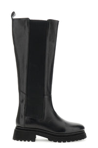 Thumbnail for CAFèNOIR stivali alti donna tacco 40 pelle elastico beatles C1FD1003 N001 NERO inverno 2025