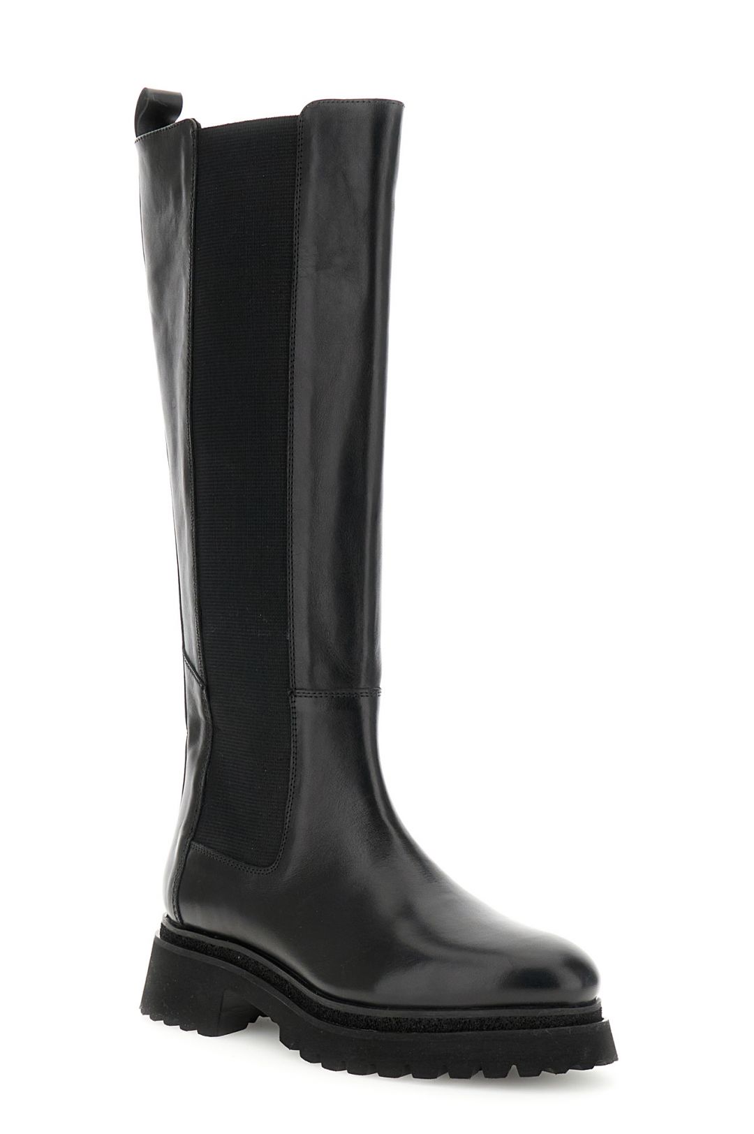 CAFèNOIR stivali alti donna tacco 40 pelle elastico beatles C1FD1003 N001 NERO inverno 2025