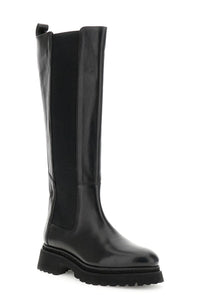 Thumbnail for CAFèNOIR stivali alti donna tacco 40 pelle elastico beatles C1FD1003 N001 NERO inverno 2025