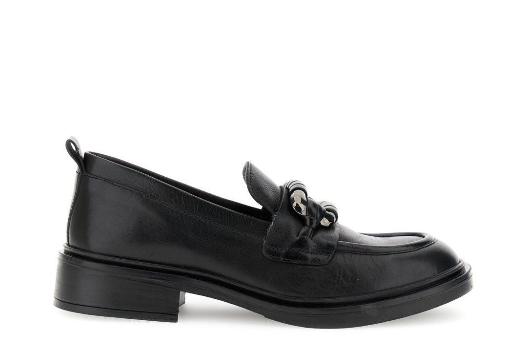 CAFèNOIR scarpe donna mocassino pelle tacco basso C1GE1005 N001 NERO inverno 2025