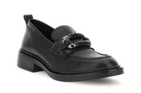 Thumbnail for CAFèNOIR scarpe donna mocassino pelle tacco basso C1GE1005 N001 NERO inverno 2025