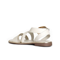 Thumbnail for CAFèNOIR sandali donna flat bassi cinturino pelle C1GG1110 W059 BEIGE ORO estate 2025