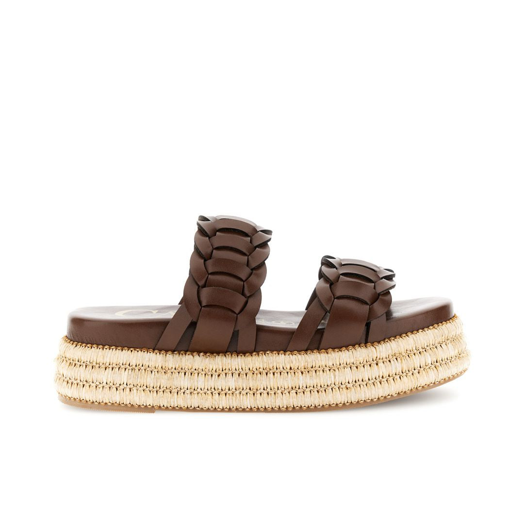 CAFèNOIR sandali donna senza cinturino espadrillas zeppa cm.6 C1HH9012 M012 TESTA DI MORO estate 2026