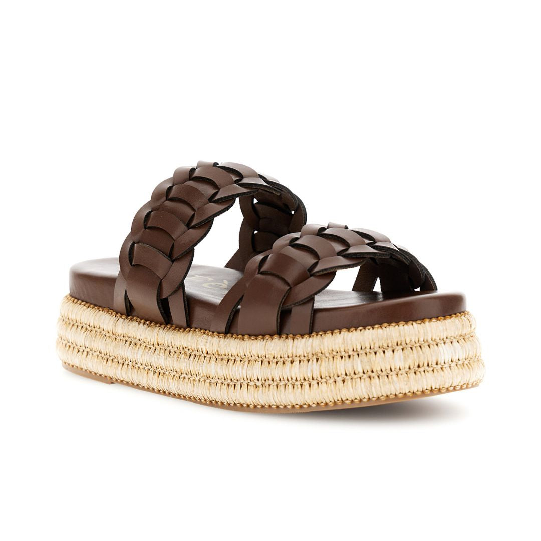 CAFèNOIR sandali donna senza cinturino espadrillas zeppa cm.6 C1HH9012 M012 TESTA DI MORO estate 2026