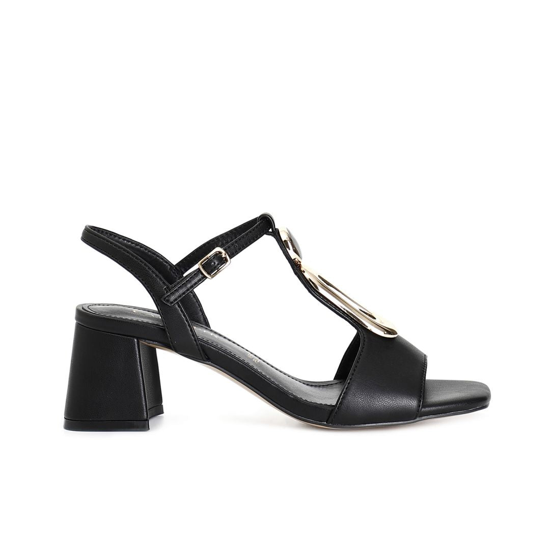 CAFèNOIR sandali donna ecopelle tacco largo 6 C1LB9105 N001 NERO estate 2025