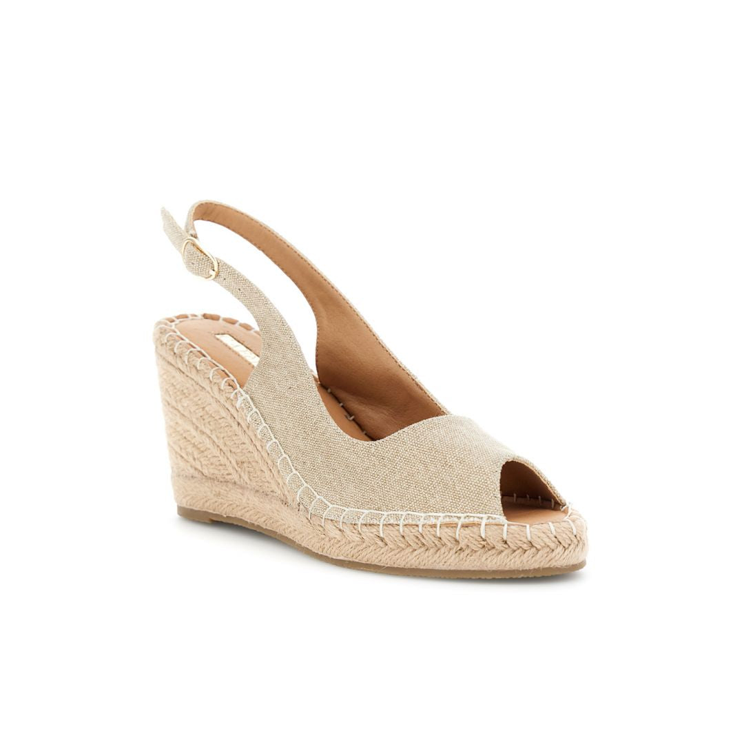 CAFèNOIR sandali donna zeppa espadrillas cm.8 C1XA9225 M032 BEIGE estate 2026