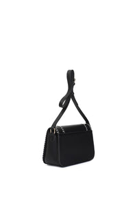 Thumbnail for CAFèNOIR borsa donna tracolla ecopelle small postina C3MC0808 N001 NERO estate 2025