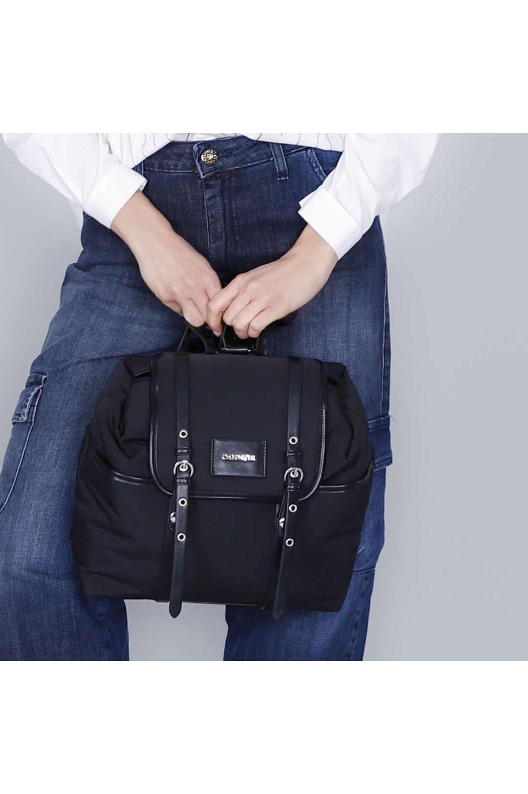 CAFèNOIR borsa donna zaino nylon media C3ME0902 N001 NERO inverno 2025