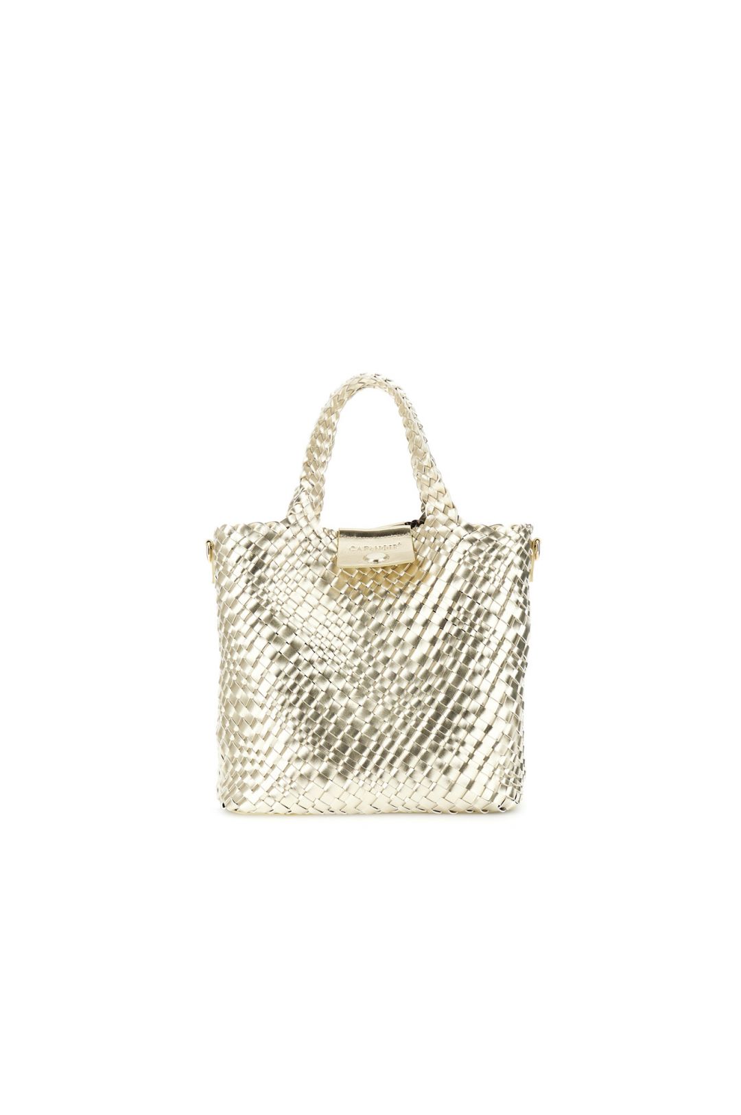 CAFèNOIR borsa donna a mano intrecciata media C3MG1022 M122 BRONZO PLATINO estate 2026