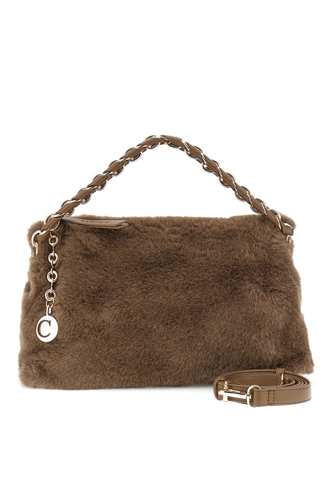 CAFèNOIR borsa donna pelliccia sintetica C3NB0906 M084 VISONE MARRONE inverno 2025