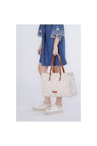 Thumbnail for CAFèNOIR borsa donna shopping macramè large C3NB1051 M072 ECRU BEIGE estate 2026