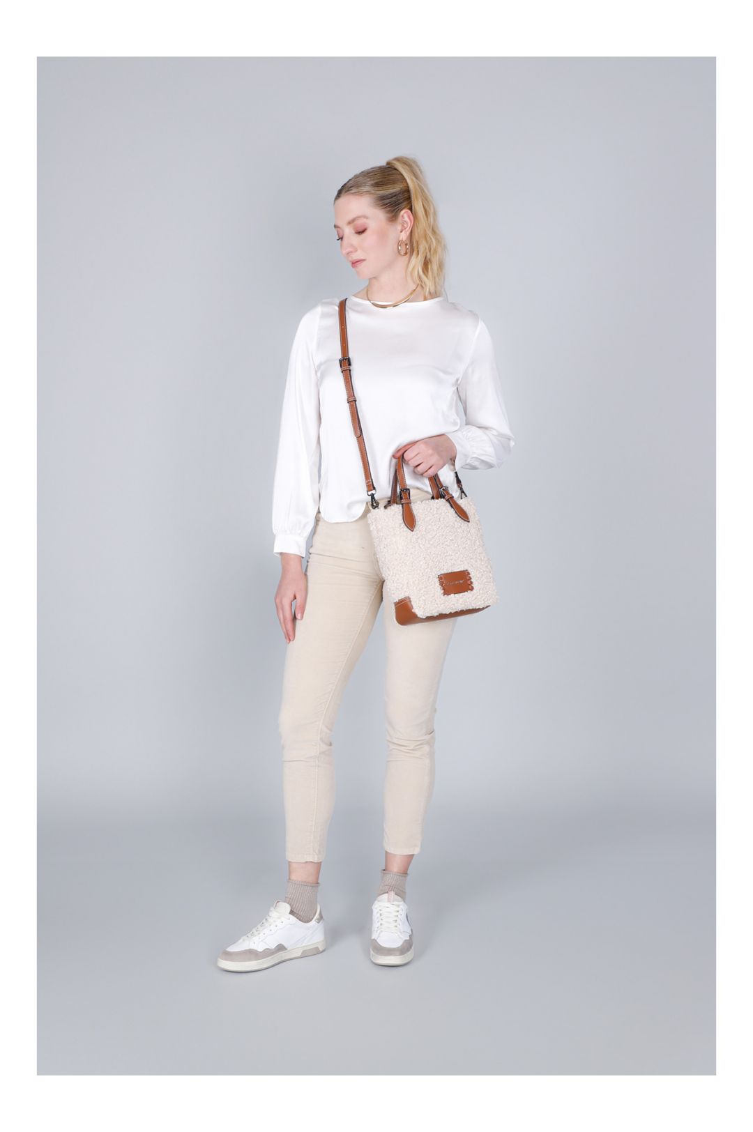 CAFèNOIR borsa donna a mano rettangolare piccola C3NF0920 Q007 BEIGE CUOIO inverno 2025