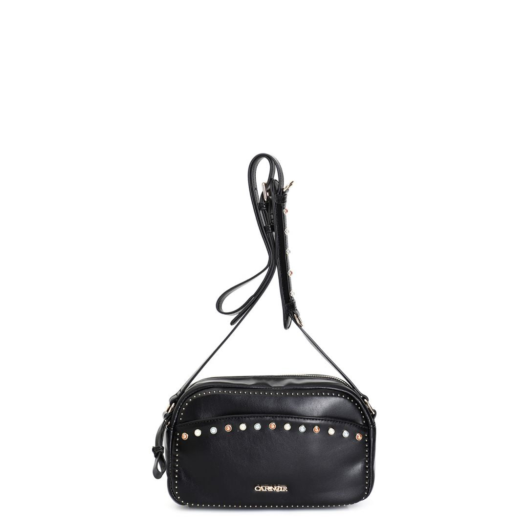CAFèNOIR borsa donna camera bag tracolla ecopelle small C3NI0819 N001 NERO estate 2025
