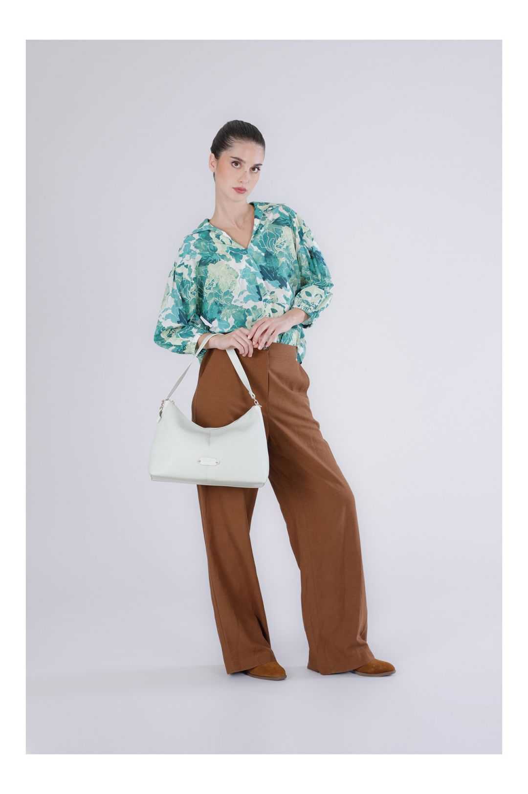 CAFèNOIR borsa donna a spalla ecopelle media C3NM1029 G001 VERDE estate 2026