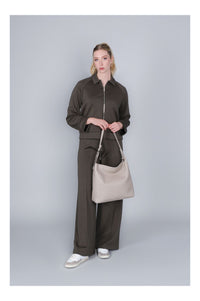 Thumbnail for CAFèNOIR borsa donna sacca a spalla ecopelle grande C3NS0944 M019 BEIGE inverno 2025