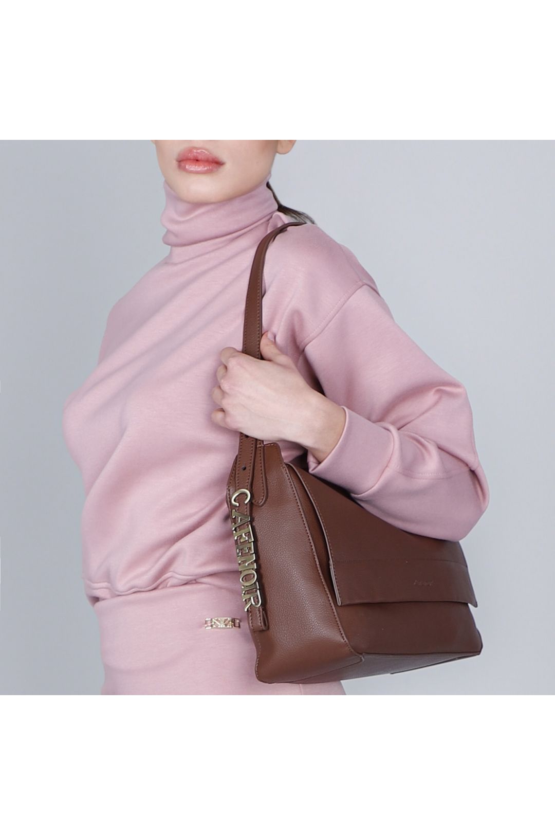 CAFèNOIR borsa donna cartella ecopelle media C3NS0945 M018 MARRONE inverno 2025