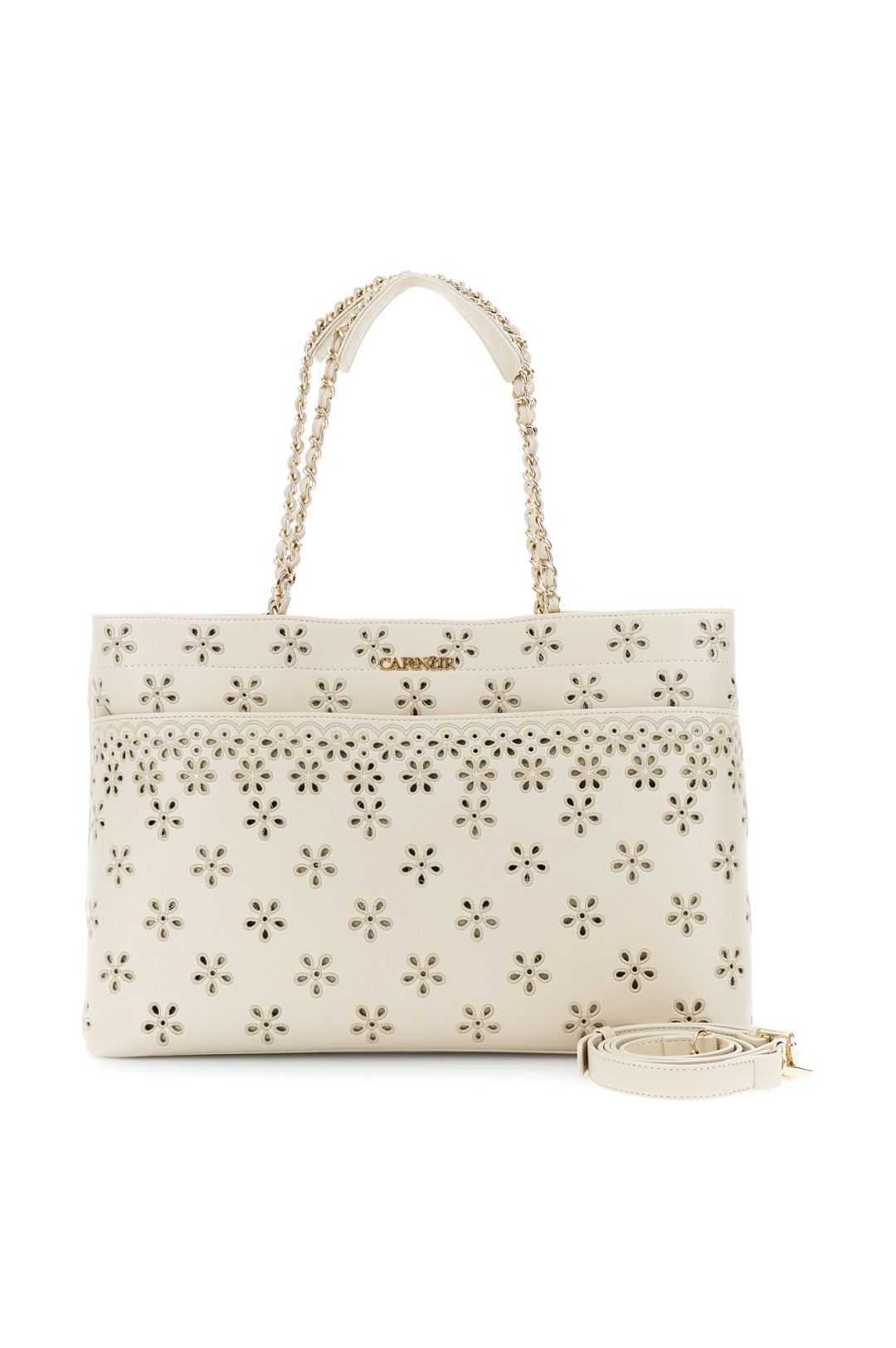 CAFèNOIR borsa donna shopping a spalla ecopelle large C3NU1052 M008 BEIGE estate 2026