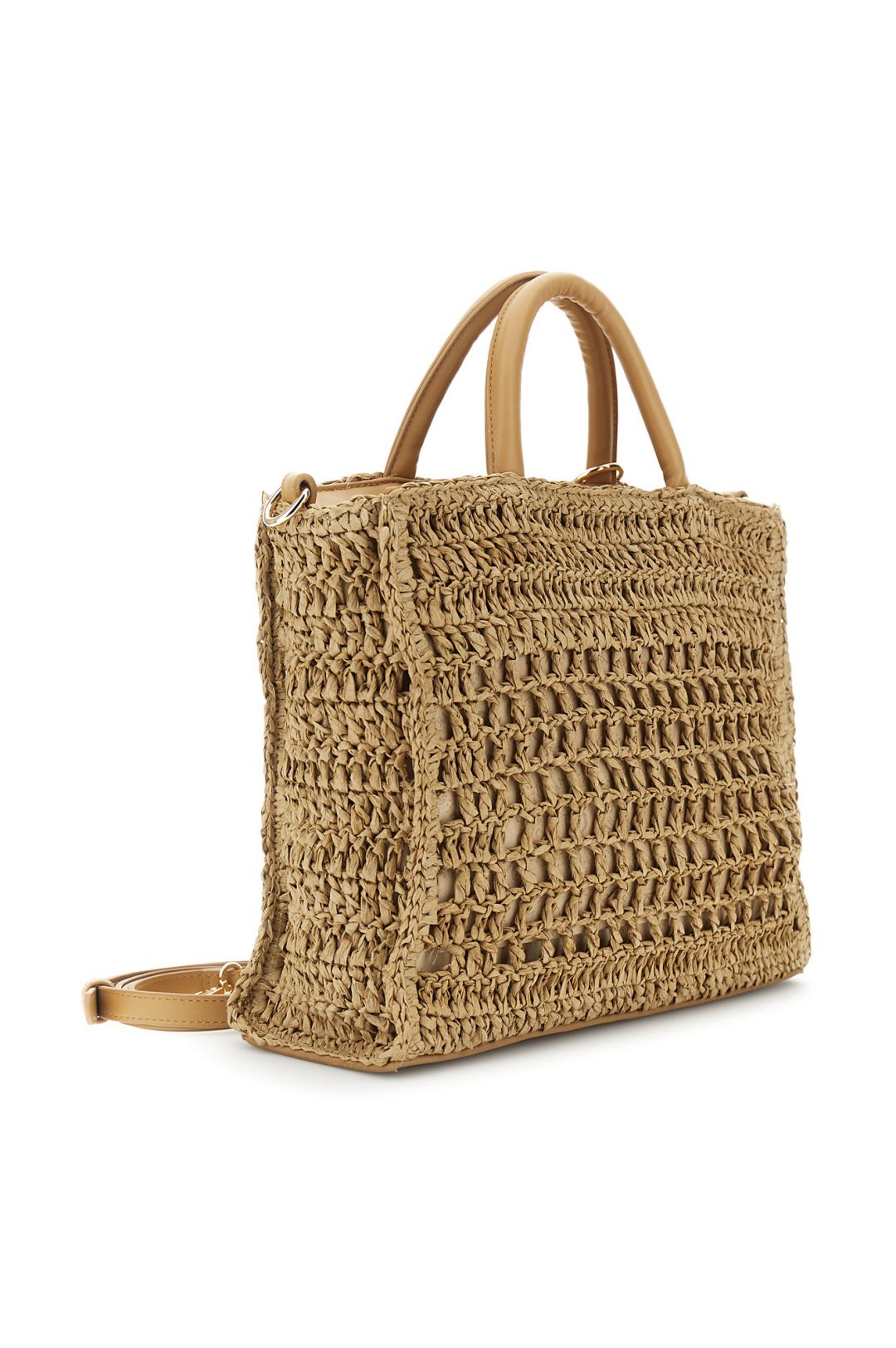CAFèNOIR borsa donna a mano raffia media C3VD1003 M073 CAMMELLO estate 2026