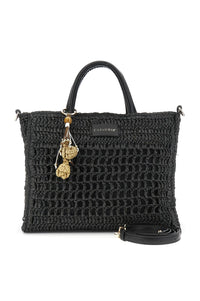 Thumbnail for CAFèNOIR borsa donna a mano raffia media C3VD1003 N078 NERO estate 2026