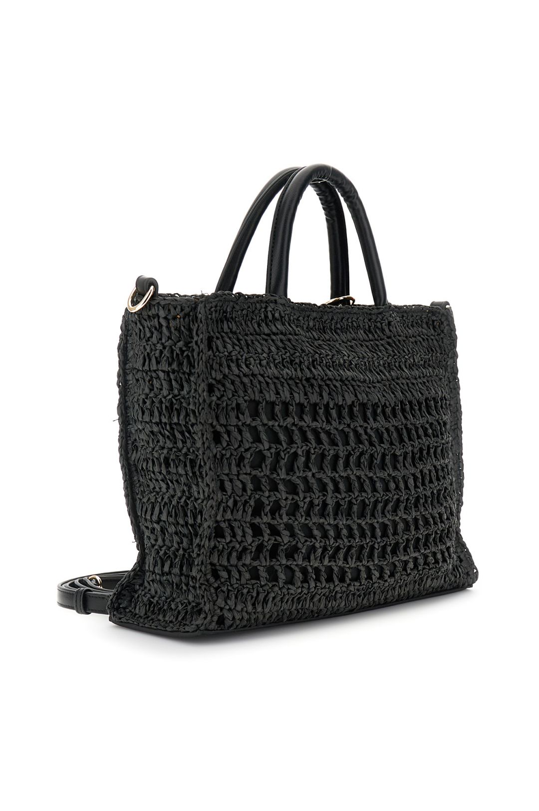 CAFèNOIR borsa donna a mano raffia media C3VD1003 N078 NERO estate 2026